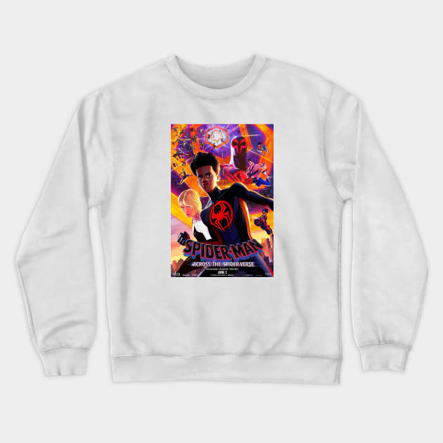 across the miles morales gwen poster Crewneck Sweatshirt by chadespinoza